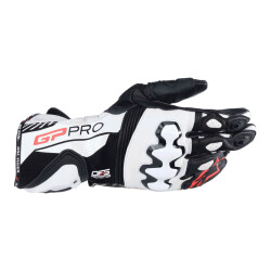 Alpinestars GP Pro R4 Korumalı Motosiklet Eldiveni Siyah / Beyaz 