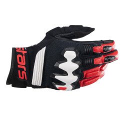 Alpinestars Halo LT Korumalı Motosiklet Eldiveni Siyah / Beyaz / Kırmızı - 1