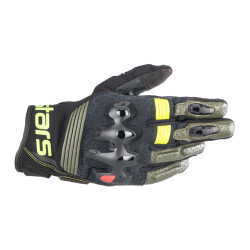 Alpinestars Halo LT Korumalı Motosiklet Eldiveni Siyah / Sarı 