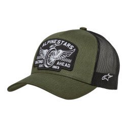 Alpinestars Heritage Patch Trucker Şapka Yeşil / Siyah 
