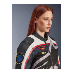 Alpinestars Idles Korumalı Kadın Motosiklet Montu Siyah / Beyaz / Kırmızı - 3