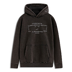 Alpinestars Infinite Washed Oversize Hoodie Kapüşonlu Sweatshirt Siyah - Alpinestars