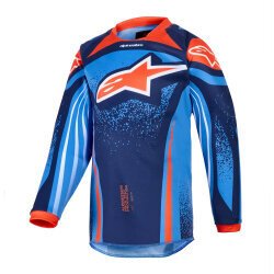 Alpinestars Kid Racer Nomur Çocuk Off-Road Motosiklet Jerseyi Mavi / Kırmızı 