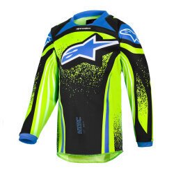 Alpinestars Kid Racer Nomur Çocuk Off-Road Motosiklet Jerseyi Sarı / Mavi - 1