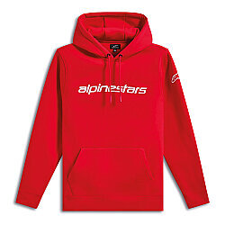 Alpinestars Linear Wordmark V3 Hoodie Kapüşonlu Sweatshirt Kırmızı / Beyaz - Alpinestars
