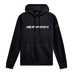 Alpinestars Linear Wordmark V3 Hoodie Kapüşonlu Sweatshirt Siyah / Beyaz - Alpinestars