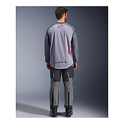 Alpinestars Maxdura Dual Off-Road Motosiklet Jerseyi Gri / Kırmızı / Siyah - 4