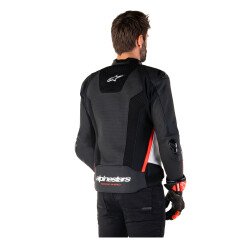 Alpinestars Missile V3 Airflow Deri Korumalı Motosiklet Montu Siyah / Beyaz / Kırmızı - 4