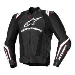 Alpinestars Missile V3 Ignition Deri Korumalı Motosiklet Montu Siyah / Beyaz - 1