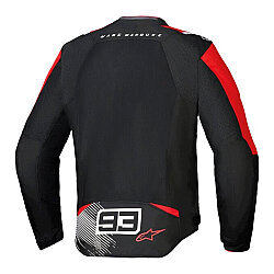Alpinestars MM93 T-SPS Air V2 Korumalı Motosiklet Montu Siyah / Kırmızı / Beyaz - Alpinestars (1)