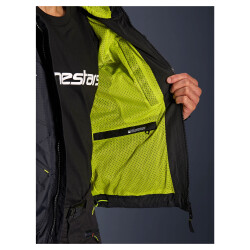 GARAJJ Alpinestars Mogress Air Korumalı Motosiklet Montu Siyah / Beyaz / Sarı - 7