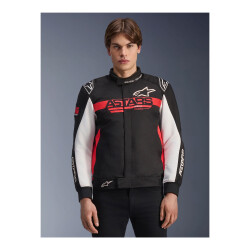 Alpinestars Monza Sport Korumalı Motosiklet Montu Siyah / Beyaz / Kırmızı - 3