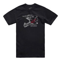 Alpinestars MX Helmet CSF Tişört Siyah - 1