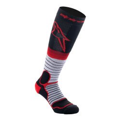 Alpinestars MX PRO Motokros Çorabı Siyah / Beyaz / Kırmızı - Alpinestars
