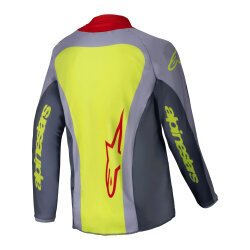 Alpinestars Racer Melt Off-Road Genç Motosiklet Jerseyi Kırmızı / Gri - 2
