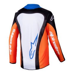 Alpinestars Racer Melt Off-Road Genç Motosiklet Jerseyi Oranj / Mavi / Beyaz - 2