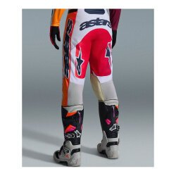 Alpinestars Racer Portl Off-Road Motosiklet Pantolonu Kırmızı / Beyaz / Siyah - 5