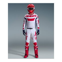 Alpinestars Racer Riway Off-Road Motosiklet Jerseyi Beyaz / Kırmızı / Siyah - 3