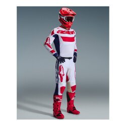 Alpinestars Racer Riway Off-Road Motosiklet Jerseyi Beyaz / Kırmızı / Siyah - 5