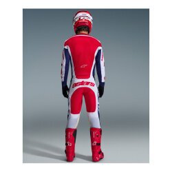 Alpinestars Racer Riway Off-Road Motosiklet Jerseyi Beyaz / Kırmızı / Siyah - 4