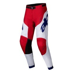 Alpinestars Racer Veil Kros Motosiklet Pantolonu Kırmızı / Beyaz - 1