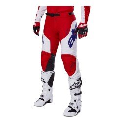 Alpinestars Racer Veil Kros Motosiklet Pantolonu Kırmızı / Beyaz - 4