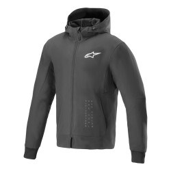 Alpinestars Radium Tech Hoodie Korumalı Motosiklet Montu Siyah / Beyaz - 1