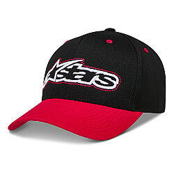 Alpinestars Retro Snapback Şapka Siyah / Kırmızı - Alpinestars