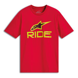 Alpinestars RIDE 4 CSF Tişört Kırmızı / Sarı - 1
