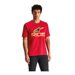 Alpinestars RIDE 4 CSF Tişört Kırmızı / Sarı - 2