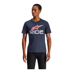 Alpinestars RIDE 4 CSF Tişört Mavi / Beyaz / Kırmızı - 2