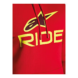 Alpinestars Ride V3 Hoodie Kapüşonlu Sweatshirt Kırmızı / Sarı - 3