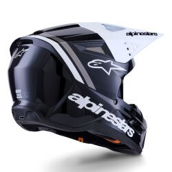 Alpinestars SM3 Radium Off-Road Kaskı Siyah / Beyaz / Gri - 2