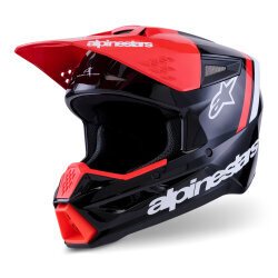 Alpinestars SM3 Radium Off-Road Kaskı Siyah / Kırmızı / Beyaz 