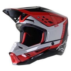 Alpinestars SM5 Beam Korumalı Motosiklet Kaskı Siyah / Kırmızı 
