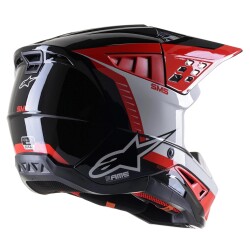 Alpinestars SM5 Beam Korumalı Motosiklet Kaskı Siyah / Kırmızı - 2