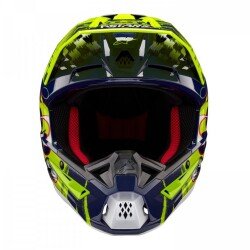GARAJJ Alpinestars SM5 Rash Off-Road Motosiklet Kaskı Lacivert / Sarı / Beyaz - 4