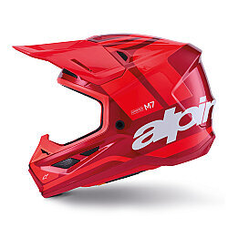 Alpinestars S-M7 Core Off-Road Kaskı Kırmızı - 4