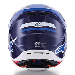 Alpinestars S-M7 Rise Off-Road Kaskı Mavi / Beyaz - 6