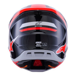 Alpinestars S-M7 Rise Off-Road Kaskı Kırmızı / Gümüş - 6