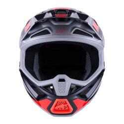 Alpinestars S-M7 Rise Off-Road Kaskı Kırmızı / Gümüş - 5