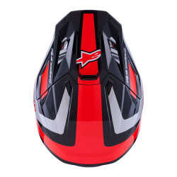 Alpinestars S-M7 Rise Off-Road Kaskı Kırmızı / Gümüş - 7