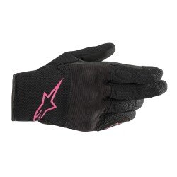 Alpinestars S-Max DryStar Korumalı Kadın Motosiklet Eldiveni Siyah / Fuşya 