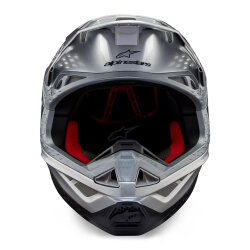 Alpinestars Supertech M10 Flood Off-Road Kaskı Gri / Kırmızı / Siyah - 5