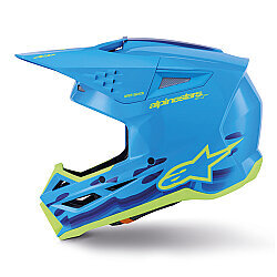 Alpinestars SM3 Force Off-Road Motosiklet Kaskı Mavi - 3