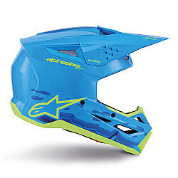 Alpinestars SM3 Force Off-Road Motosiklet Kaskı Mavi - 4