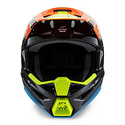 Alpinestars SM3 Fray Off-Road Motosiklet Kaskı Siyah / Mavi / Oranj - 5