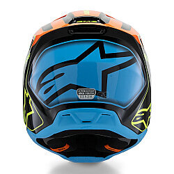 Alpinestars SM3 Fray Off-Road Motosiklet Kaskı Siyah / Mavi / Oranj - 6