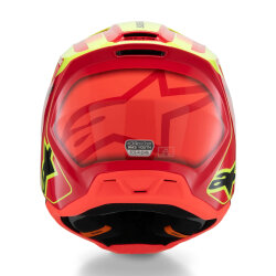 Alpinestars SM3 Youth Fray Off-Road Çocuk Genç Motosiklet Kaskı Kırmızı / Sarı - 6
