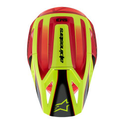 Alpinestars SM3 Youth Fray Off-Road Çocuk Genç Motosiklet Kaskı Kırmızı / Sarı - 7